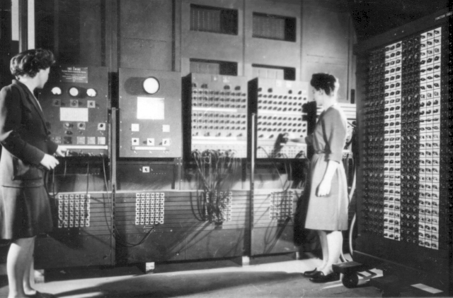 "Two women operating ENIAC" by United States Army - Image from [1]. Licensed under Public domain via Wikimedia Commons