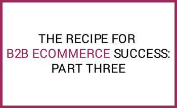 B2B eCommerce success part three