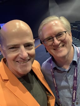 Bill Onion from Briteskies takes a selfie with IBM CTO Steve Will